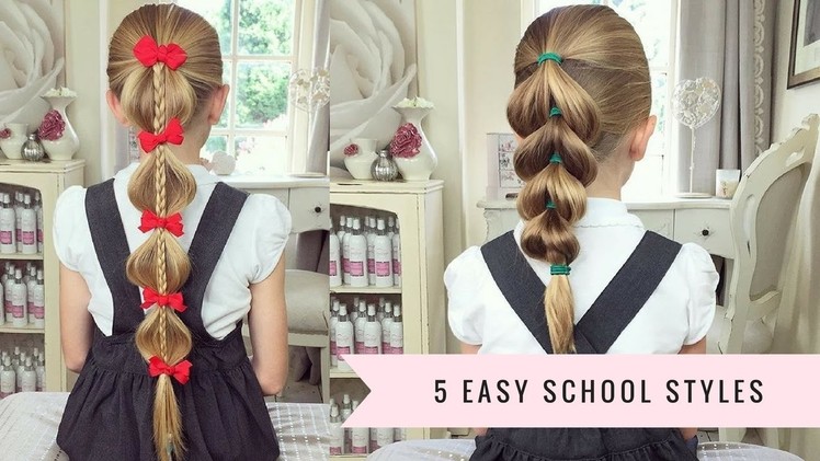5 Easy School Hairstyles by SweetHearts Hair Design