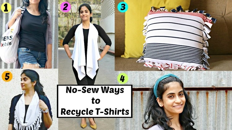 5 No-Sew DIYs from Old T-shirts that you can try in these Vacations