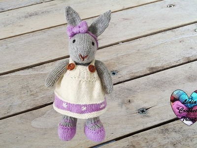 Amigurumi lapin tricot 1.3. Miss Bunny amigurumi knit (english subtitles)