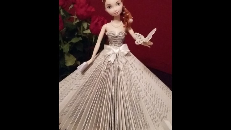 Book folding.  LOOK at this beautiful doll. You can make this.