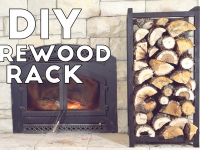 Build A Simple Modern Indoor Fire Wood Rack | Modern Builds | EP. 54