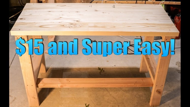 Build a Super CHEAP and EASY Desk!
