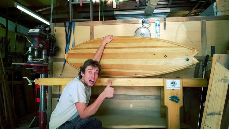 Building my first wooden Surfboard (Hollow core wooden surfboard)