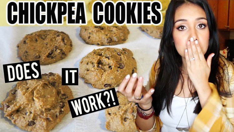 CHOCOLATE CHIP COOKIES MADE OUT OF CHICKPEAS?! Does it Work?!?! - #TastyTuesday