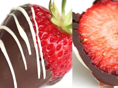 Chocolate Covered Strawberries Recipe 딸기 퐁듀 초콜릿 만들기 - 한글 자막