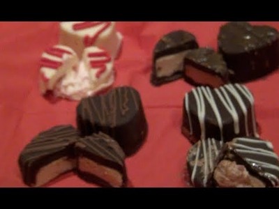 ♥ DIY: Filled Chocolates! Peanut butter, caramel cream, chocolate and strawberry mousse fillings!