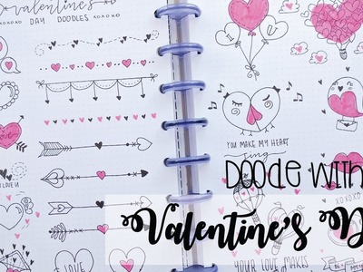 Doodle with me: Valentine's Day - BuJo Doodles | Nicole's Journal
