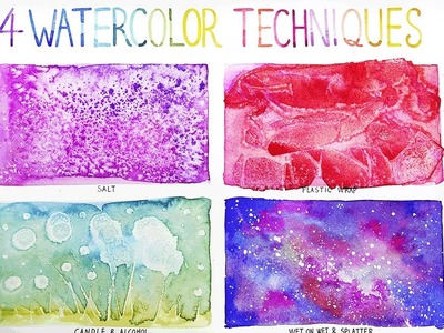 Easy Watercolor Techniques for Beginners | 4+ Best Painting Ideas