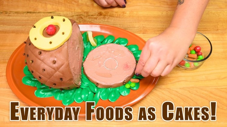 Everyday Foods as Cakes! Satisfying Cake Decorating: Coke Bottle, Pizza, Ham, Turkey, Pumpkin, Donut