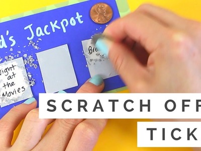 Father's Day Gift Card - How to Make DIY Scratch off Card & Lottery Ticket - Easy Kids Paper Crafts