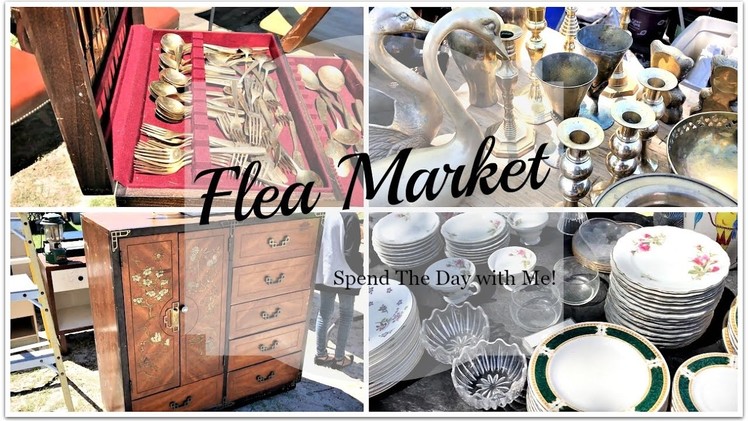 FLEA MARKET | Spend The Day With Me & Kitchen Tour Update!