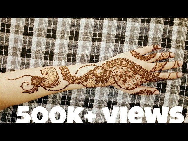 Gulf henna design for hands | mehndi design for backside. 2017