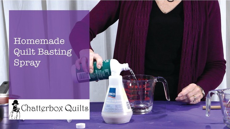 Homemade Quilt Basting Spray