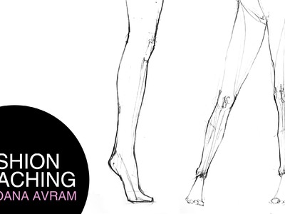 How to draw legs step by step