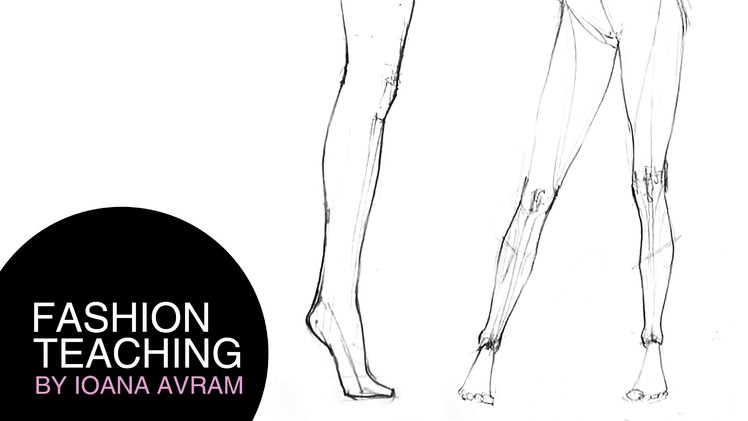 How to draw legs step by step