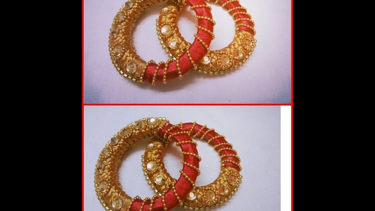 How to make  silk thread bangles for  kids