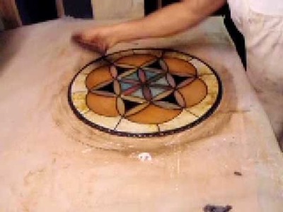 How to patina stained glass - 2j
