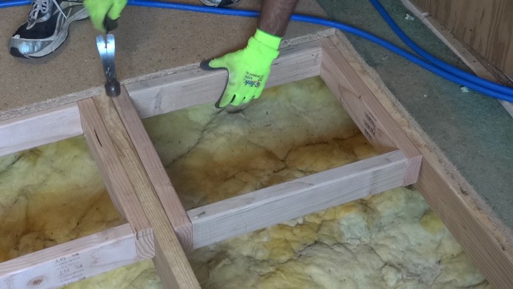 How to repair or replace a damaged section of sub-floor.