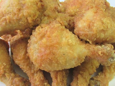 KFC Style Fried Chicken Recipe , Easy Deep Fried Home Made Fried Chicken