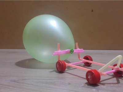 Make an Air Powered Balloon Car for kids - real life hacks