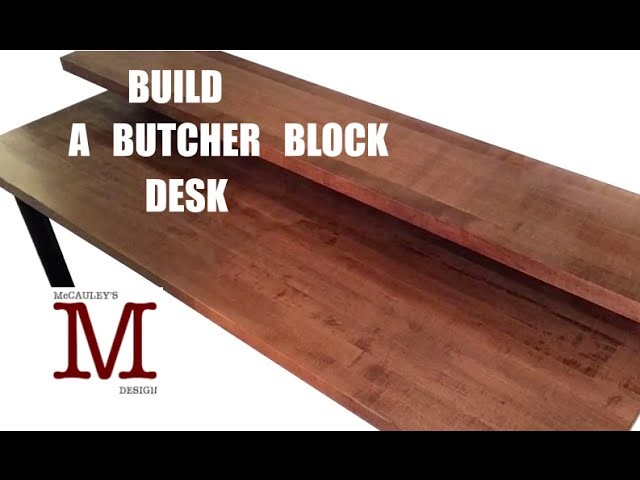 Making a Butcher Block Desk 003