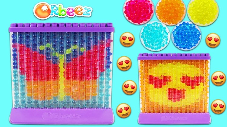 ORBEEZ Arts and Crafts Playset! Make Your Own Emoji Heart Eyes, Butter Fly Shapes and More!