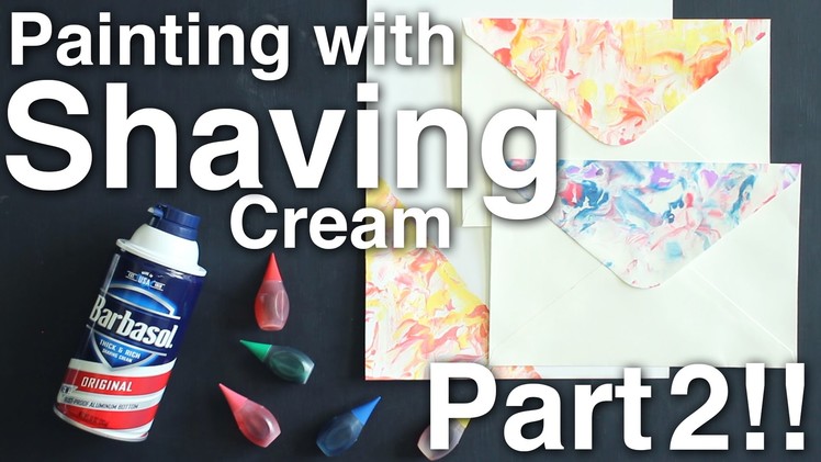 Painting with Shaving Cream!! Part 2!!