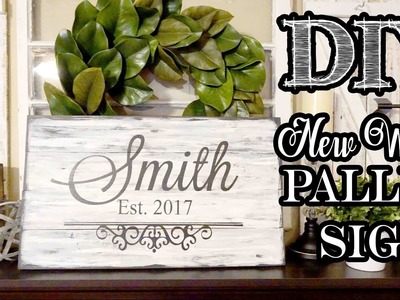 Pallet Style Wood Sign Using New Wood