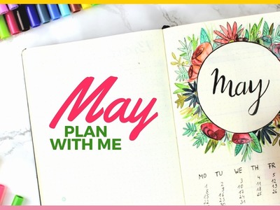Plan With Me! | May 2017 Bullet Journal Plan with Me | Setup Ideas + 30 Days of Brave Challenge