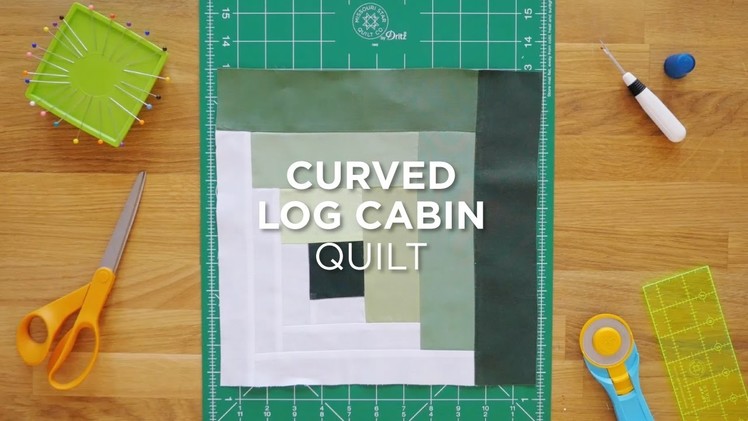 Quilt Snips Mini Tutorial - Curved Log Cabin