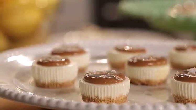 Salted Caramel Cheesecake Minis Recipe | PHILADELPHIA Cream Cheese