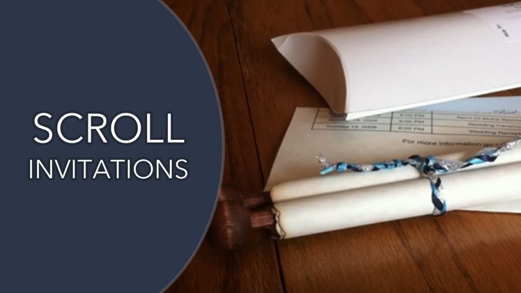Scroll Invitations - Our Scroll Wedding Invitation