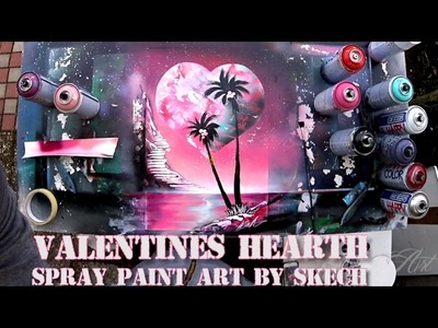 SPRAY PAINT ART - Valentines Hearth