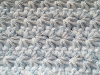 Star stitch baby blanket video tutorial