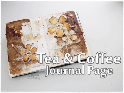 Tea & Coffee Journal Page Tutorial ♡ Maremi's Small Art ♡