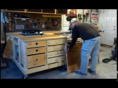 The ultimate space saving workbench for the garage