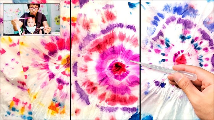 Tie-Dye Baby Wipes Painting Technique | Easy Fun Art Projects