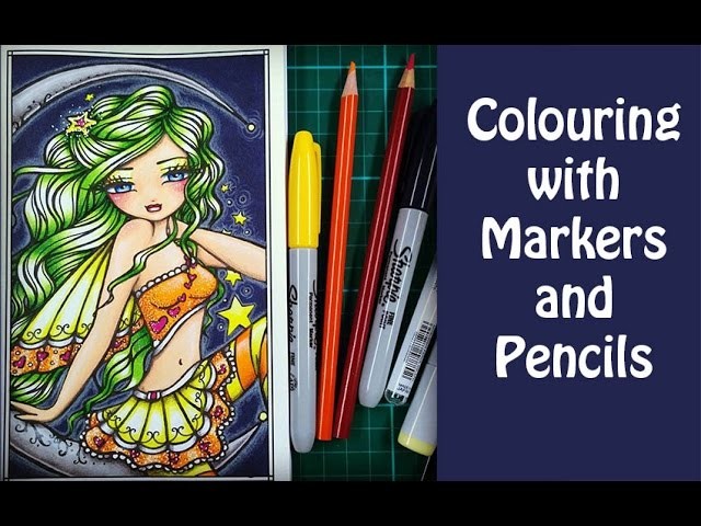 Tutorial: Colouring With Markers and Pencils.