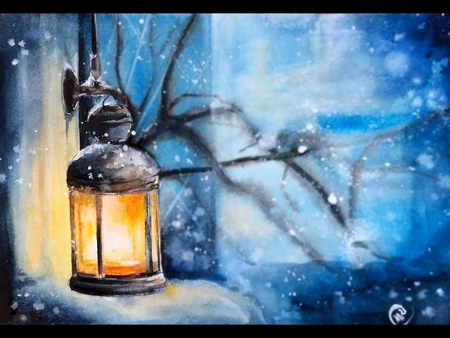 Watercolor Lantern Painting Demonstration