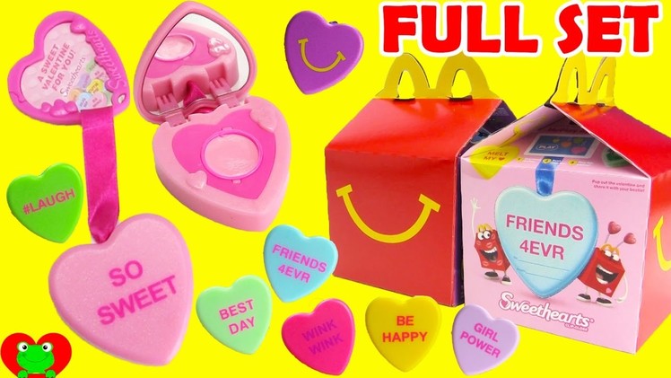 2017 Sweethearts Clip Gloss Lip Balms McDonald's Happy Meal Toys Full Set