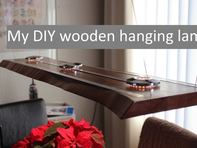 A wooden LED hanging lamp - design and making