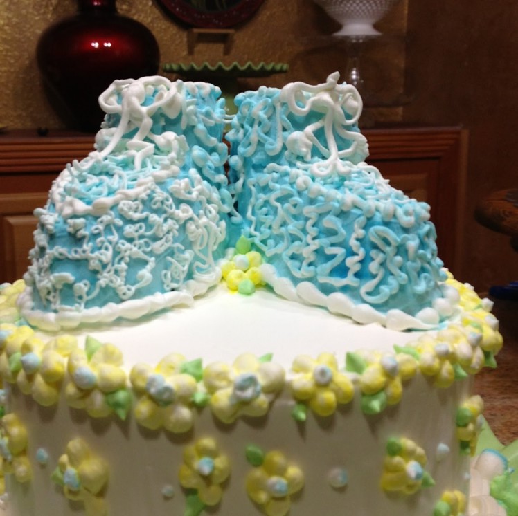 Baby Booties Cake- Cake Decorating- How To