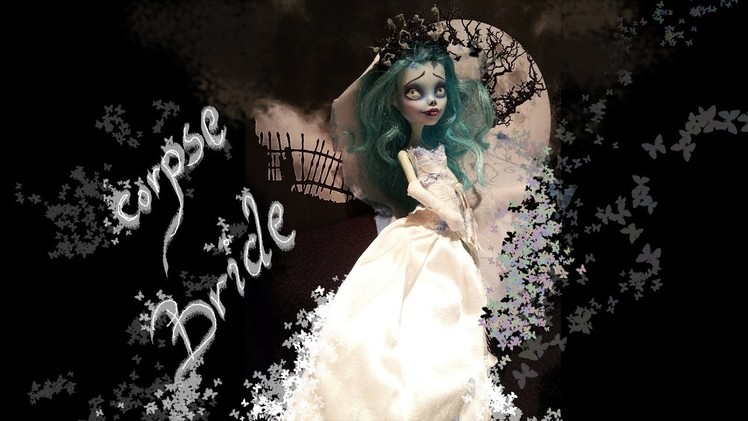 Corpse Bride -  Frankie Stein Monster High doll -  custom repaint