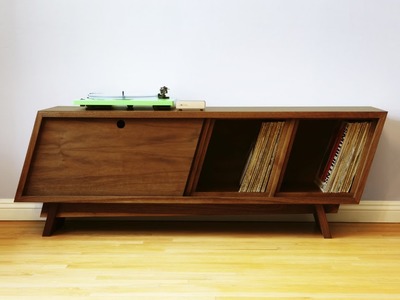 Designing and Building a Record Player Cabinet - Woodworking