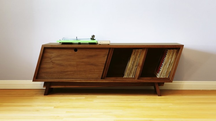 Designing and Building a Record Player Cabinet - Woodworking