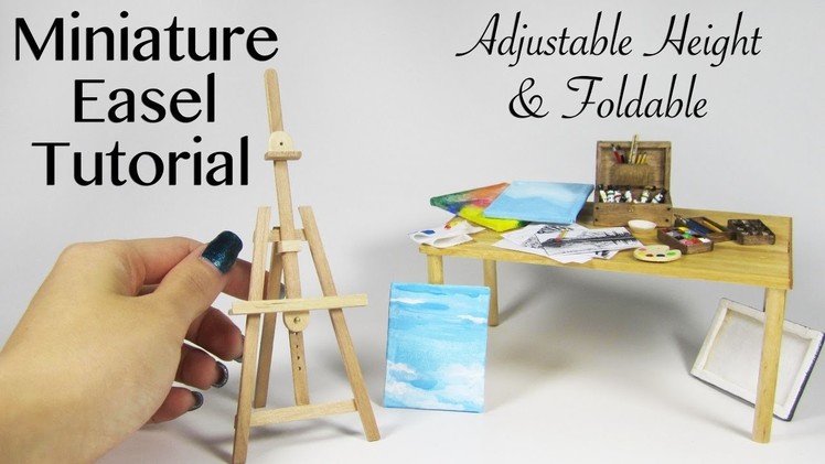 DIY Miniature Artist Easel (made with popsicle sticks!)