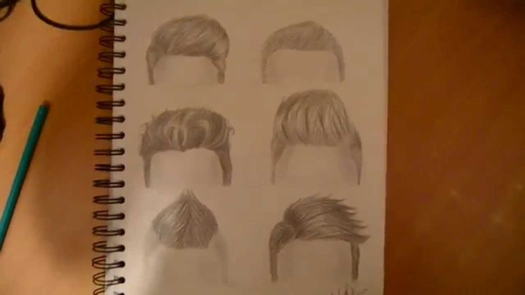 Drawing 6 boy hairstyles ▶By MarryRdBSongs