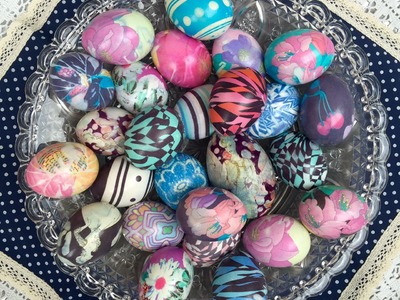 DYE EASTER EGGS WITH SILK