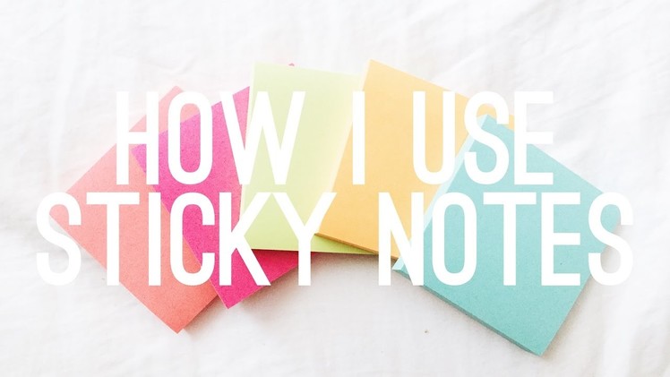 HOW I USE STICKY NOTES | ohnotes
