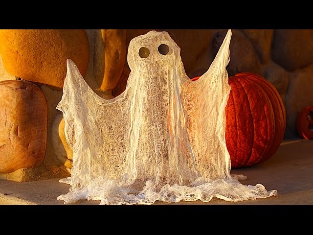 How To Make a Floating Ghost Halloween Decoration!